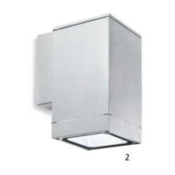 LAMPADA DA PARETE SQUADRATA DA ESTERNO IP54 BIANCO GRIGIO ALLUMINIO E NERO GEA LUCE - Cristalensi Shop Online