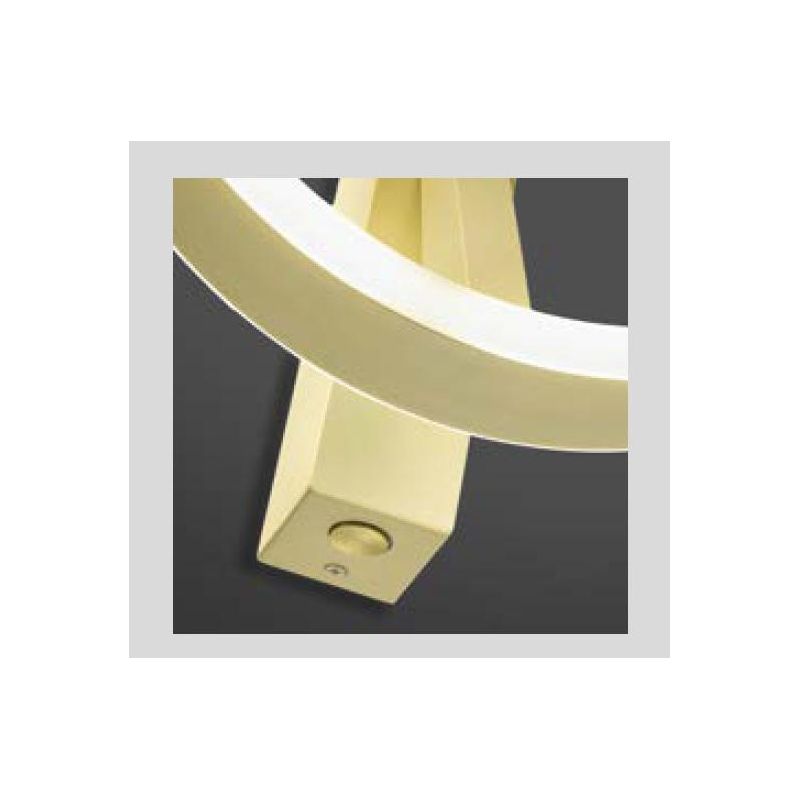 CRISEIDE APPLIQUE ROTONDA LED 30W LUCE 3000K DIMMERABILE IN ALLUMINIO 5 COLORI DESIGN MODERNO