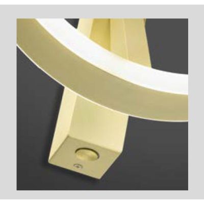 CRISEIDE APPLIQUE ROTONDA LED 30W LUCE 3000K DIMMERABILE IN ALLUMINIO 5 COLORI DESIGN MODERNO