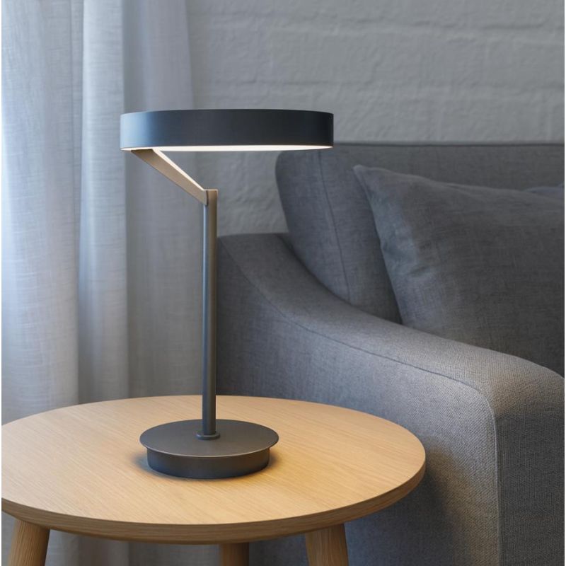 CRISEIDE LAMPADA DA TAVOLO LED 30W LUCE 3000K DIMMERABILE IN ALLUMINIO 5 COLORI DESIGN MODERNO