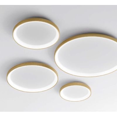 KRIZIA PP PLAFONIERA MODERNA AD ANELLO D38 LED 30W LUCE DIMMERABILE BIANCO O ORO DELLA GEA LUCE GEA LUCE - Cristalensi Shop Onli