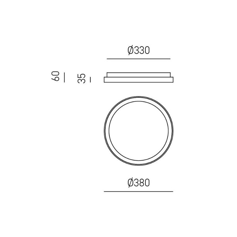 KRIZIA PP PLAFONIERA MODERNA AD ANELLO D38 LED 30W LUCE DIMMERABILE BIANCO O ORO DELLA GEA LUCE GEA LUCE - Cristalensi Shop Onli