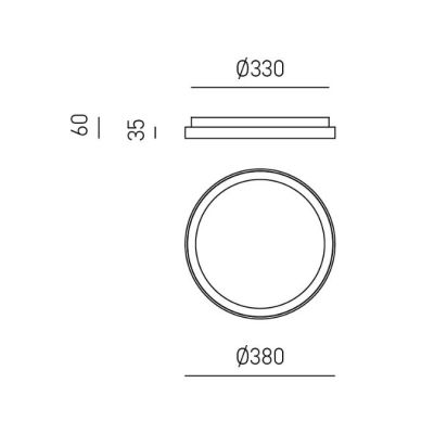 KRIZIA PP PLAFONIERA MODERNA AD ANELLO D38 LED 30W LUCE DIMMERABILE BIANCO O ORO DELLA GEA LUCE GEA LUCE - Cristalensi Shop Onli