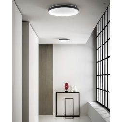 KRIZIA PM PLAFONIERA MODERNA AD ANELLO D48 LED 38W LUCE DIMMERABILE BIANCO O ORO DELLA GEA LUCE GEA LUCE - Cristalensi Shop Onli 2
