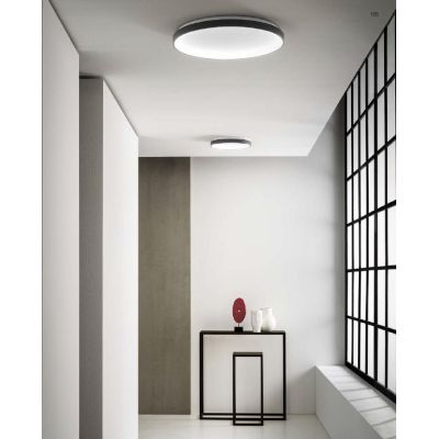 KRIZIA PM PLAFONIERA MODERNA AD ANELLO D48 LED 38W LUCE DIMMERABILE BIANCO O ORO DELLA GEA LUCE GEA LUCE - Cristalensi Shop Onli