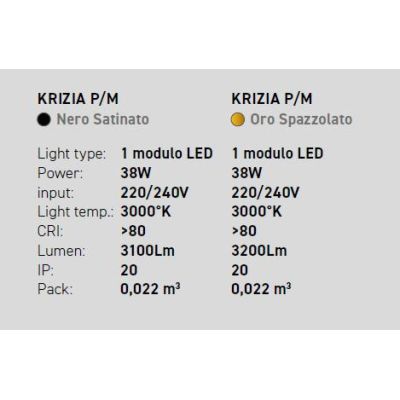 KRIZIA PM PLAFONIERA MODERNA AD ANELLO D48 LED 38W LUCE DIMMERABILE BIANCO O ORO DELLA GEA LUCE GEA LUCE - Cristalensi Shop Onli