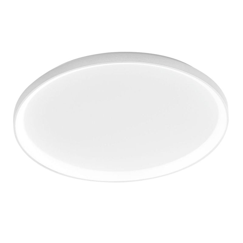 KRIZIA PS PLAFONIERA GRANDE MODERNA CON ANELLO D78 LED 60W LUCE DIMMERABILE BIANCO O ORO DELLA GEA GEA LUCE - Cristalensi Shop O