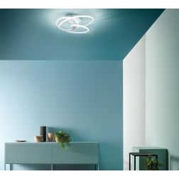 DIVA PP PLAFONIERA MODERNA GEA LUCE LED 40W LUCE 3000K DIMMERABILE 3 FINITURE COLORE GEA LUCE - Cristalensi Shop Online 2