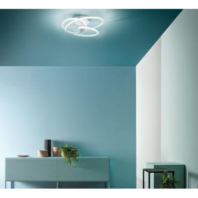 DIVA PP PLAFONIERA MODERNA GEA LUCE LED 40W LUCE 3000K DIMMERABILE 3 FINITURE COLORE GEA LUCE - Cristalensi Shop Online