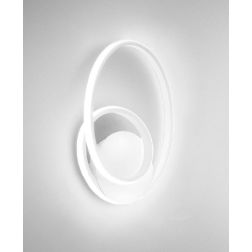 DIVA APPLIQUE MODERNA GEA LUCE LED 21W LUCE 3000K ALLUMINIO 3 FINITURE COLORE 2