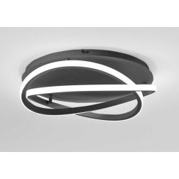 ATIA PLAFONIERA IN ALLUMINIO 2 MISURE LED INTEGRATO LUCE 3000K BIANCA O NERA DESIGN MODERNO