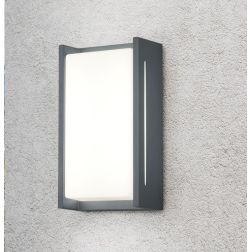 INDUS APPLIQUE DA ESTERNO DESIGN MODERNO IP54 LED 8W COLORE ANTRACITE TRIO LIGHTING - Cristalensi Shop Online