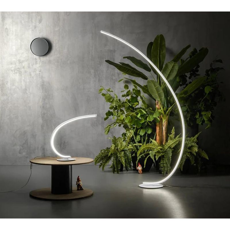 IOLE L LAMPADA DA TAVOLO MODERNA IN ALLUMINIO LED 12W LUCE 3000K DIMMERABILE 3 COLORI GEA LUCE - Cristalensi Shop Online