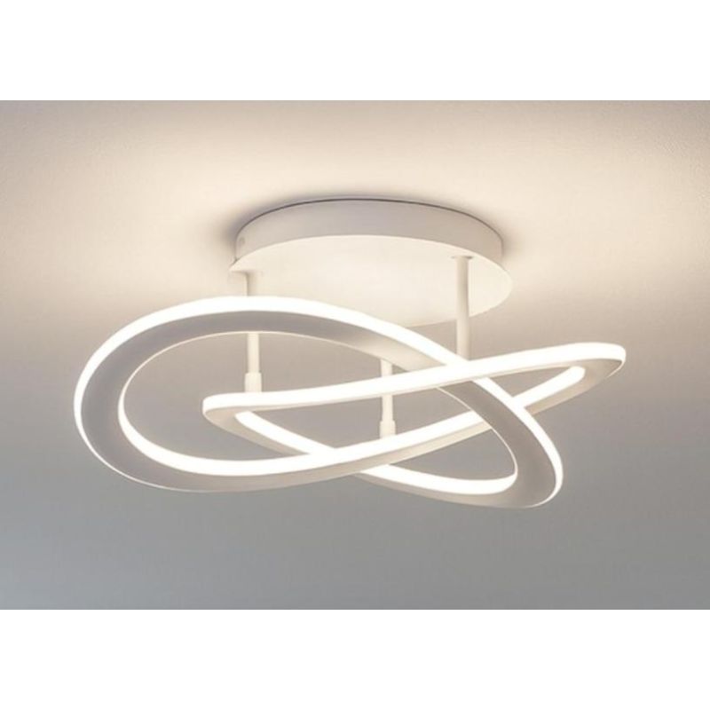 YARA PM PLAFONIERA MEDIA MODERNA LED 40W LUCE 3000K O 4000K DIMMERABILE BIANCA GEA LUCE GEA LUCE - Cristalensi Shop Online
