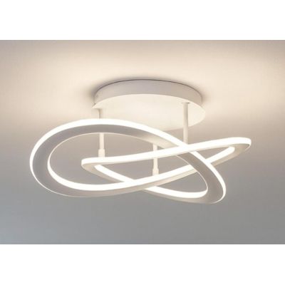 YARA PM PLAFONIERA MEDIA MODERNA LED 40W LUCE 3000K O 4000K DIMMERABILE BIANCA GEA LUCE GEA LUCE - Cristalensi Shop Online