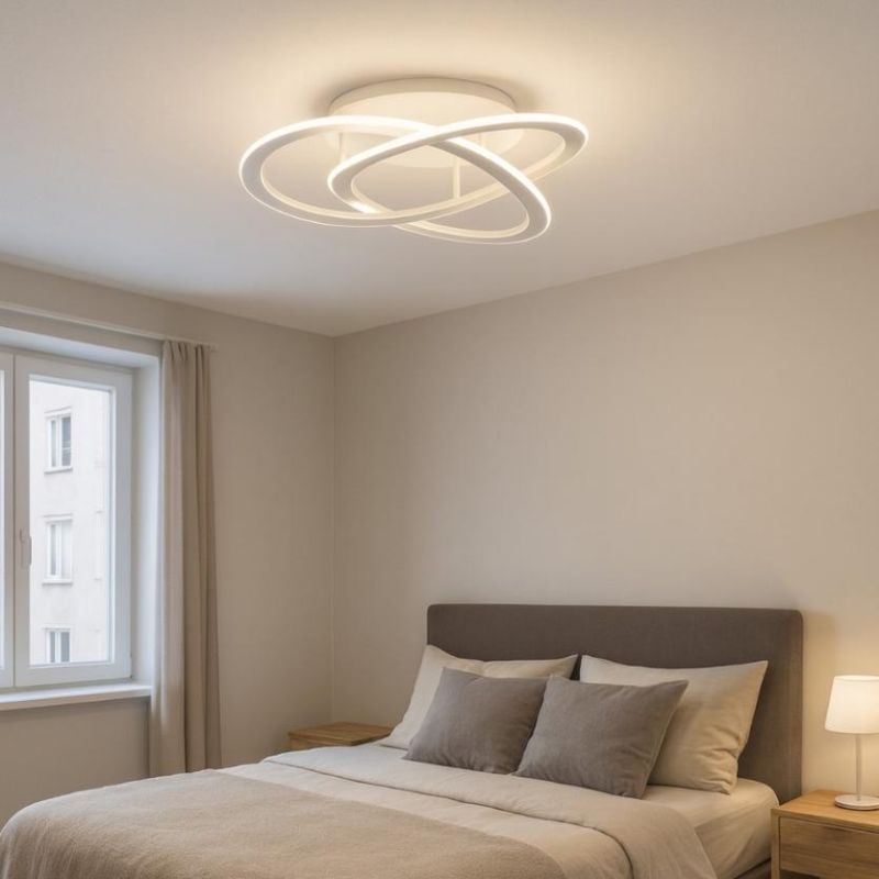 YARA PM PLAFONIERA MEDIA MODERNA LED 40W LUCE 3000K O 4000K DIMMERABILE BIANCA GEA LUCE GEA LUCE - Cristalensi Shop Online