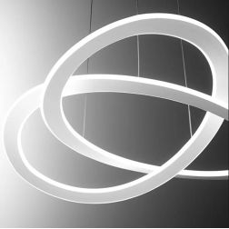 YARA SP SOSPENSIONE MODERNA GEA LUCE LED 40W LUCE 3000K O 4000K DIMMERABILE BIANCA GEA LUCE - Cristalensi Shop Online 2