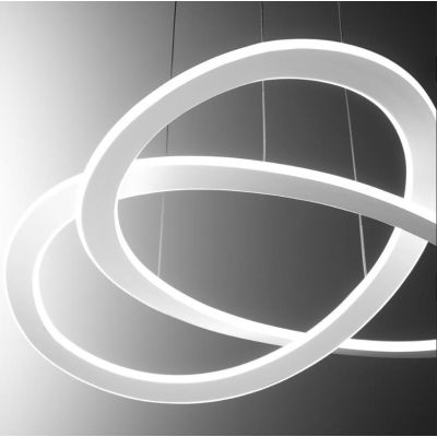 YARA SG SOSPENSIONE GRANDE MODERNA GEA LUCE LED 50W LUCE 3000K O 4000K DIMMERABILE BIANCA GEA LUCE - Cristalensi Shop Online