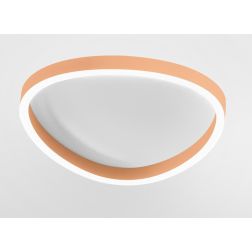 ECARIS PLAFONIERA OVALE 3 MISURE CON LED INTEGRATO LUCE CCT 3000K-4000K ALLUMINIO 6 COLORI MODERNA 2