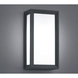 TIMOK APPLIQUE DA ESTERNO DESIGN MODERNO IP54 LED 5W ANTRACITE LUCE DIFFUSA TRIO LIGHTING - Cristalensi Shop Online
