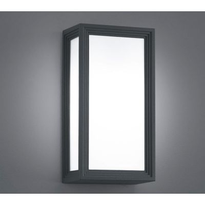 TIMOK APPLIQUE DA ESTERNO DESIGN MODERNO IP54 LED 5W ANTRACITE LUCE DIFFUSA TRIO LIGHTING - Cristalensi Shop Online