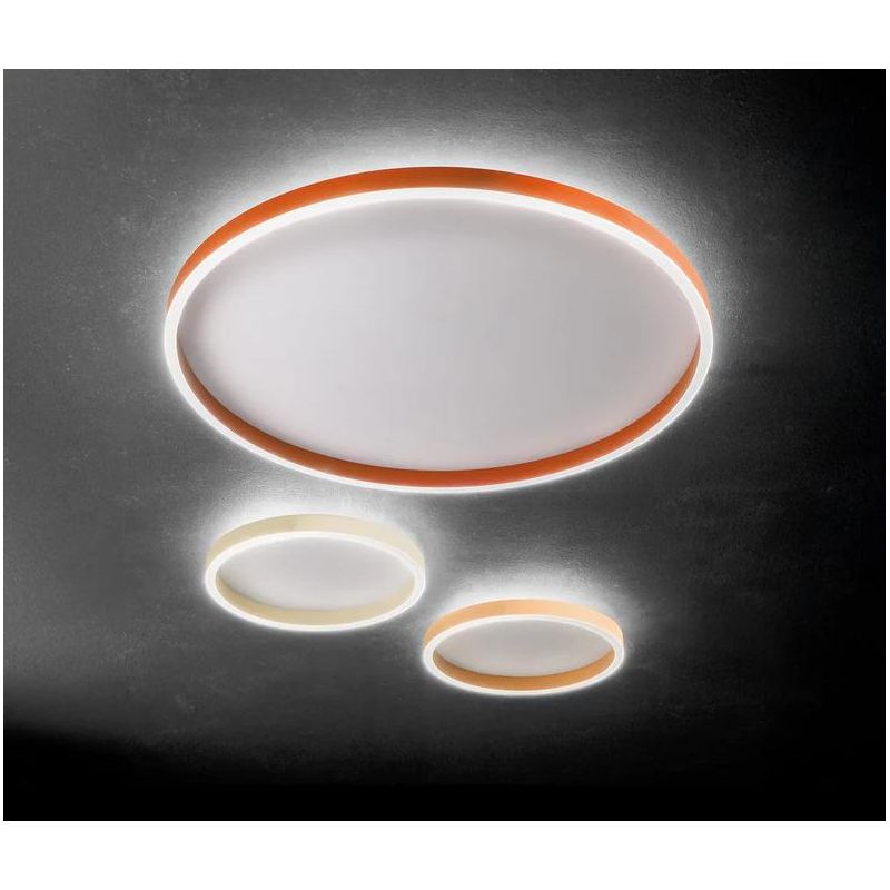 AELA PLAFONIERA ROTONDA 3 MISURE CON LED INTEGRATO LUCE CCT 3000K-4000K ALLUMINIO 3 COLORI MODERNA