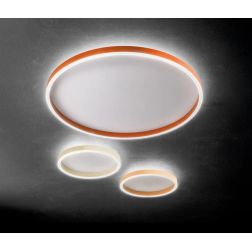AELA PLAFONIERA ROTONDA 3 MISURE CON LED INTEGRATO LUCE CCT 3000K-4000K ALLUMINIO 3 COLORI MODERNA