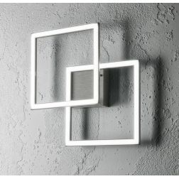 AFRODITE PLAFONIERA APPLIQUE MODERNA LED 28W LUCE 3000K ALLUMINIO FINITURA TITANIO GEAL LUCE GEA LUCE - Cristalensi Shop Online