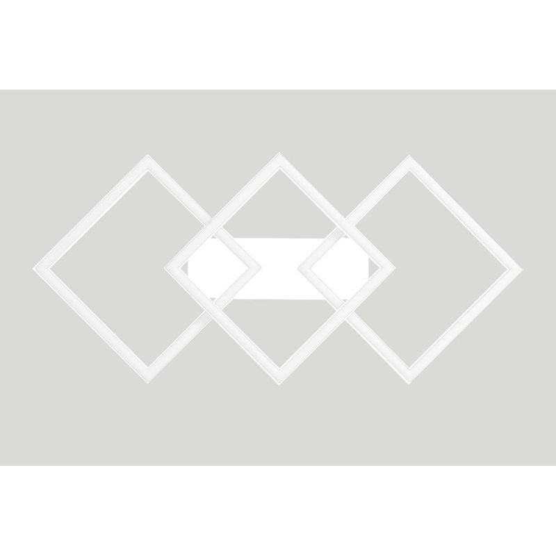AFRODITE PLAFONIERA MODERNA LED 40W LUCE 3000K ALLUMINIO FINITURA TITANIO GEAL LUCE GEA LUCE - Cristalensi Shop Online