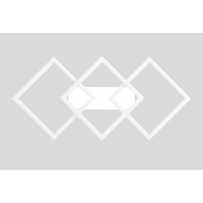 AFRODITE PLAFONIERA MODERNA LED 40W LUCE 3000K ALLUMINIO FINITURA TITANIO GEAL LUCE GEA LUCE - Cristalensi Shop Online