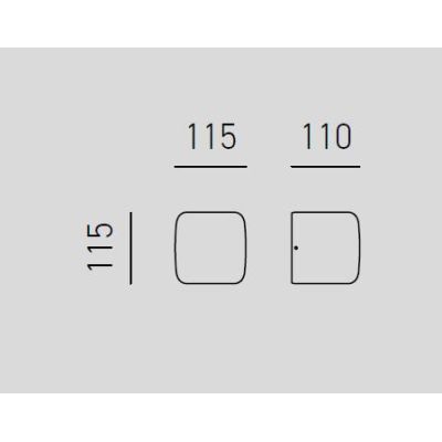 BABOL APPLIQUE A CUBO CON DOPPIA ILLUMINAZIONE IN ALLUMINIO 4 COLORI CON LAMPADINE ATTACCO GX53