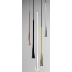 DAFNE SPI SOSPENSIONE DA INCASSO MODERNA METALLO BIANCO,ORO O NERO LED 7W DELLA GEA LUCE GEA LUCE - Cristalensi Shop Online