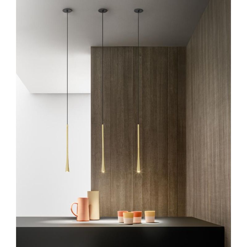 DAFNE SGI SOSPENSIONE DA INCASSO MODERNA IN METALLO 5 COLORI LED 7W DELLA GEA LUCE