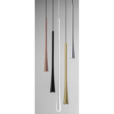 DAFNE SG SOSPENSIONE SINGOLA MODERNA METALLO BIANCO,ORO O NERO LED 7W DELLA GEA LUCE GEA LUCE - Cristalensi Shop Online