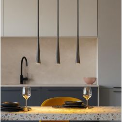 DAFNE S3P SOSPENSIONE MODERNA A BINARIO 3 LUCI LED 16W BIANCO,NERO O ORO DELLA GEA LUCE GEA LUCE - Cristalensi Shop Online