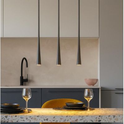 DAFNE S3P SOSPENSIONE MODERNA A BINARIO 3 LUCI LED 16W BIANCO,NERO O ORO DELLA GEA LUCE GEA LUCE - Cristalensi Shop Online