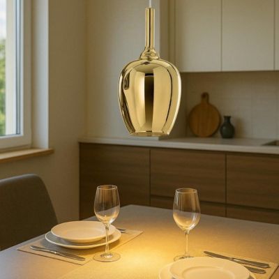 OFELIA S10 SOSPENSIONE SINGOLA IN VETRO DISPONIBILE IN 8 COLORI LAMPADINA ATTACCO E27 MODERNA