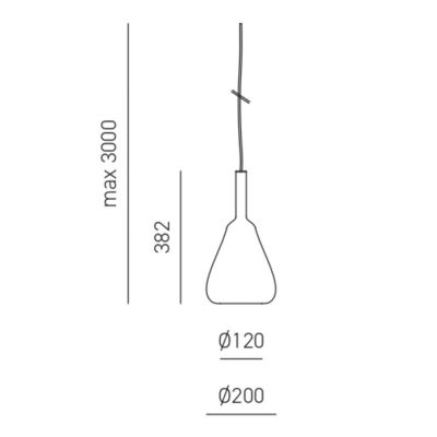 OFELIA S11 SOSPENSIONE SINGOLA IN VETRO DISPONIBILE IN 8 COLORI LAMPADINA ATTACCO E27 MODERNA