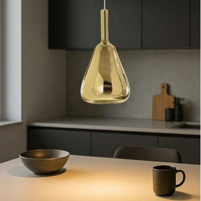 OFELIA S11 SOSPENSIONE SINGOLA IN VETRO DISPONIBILE IN 8 COLORI LAMPADINA ATTACCO E27 MODERNA