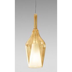 OFELIA S12 SOSPENSIONE SINGOLA IN VETRO DISPONIBILE IN 8 COLORI LAMPADINA ATTACCO E27 MODERNA 2