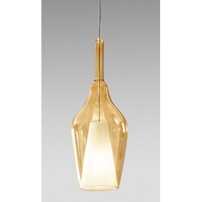 OFELIA S12 SOSPENSIONE SINGOLA IN VETRO DISPONIBILE IN 8 COLORI LAMPADINA ATTACCO E27 MODERNA