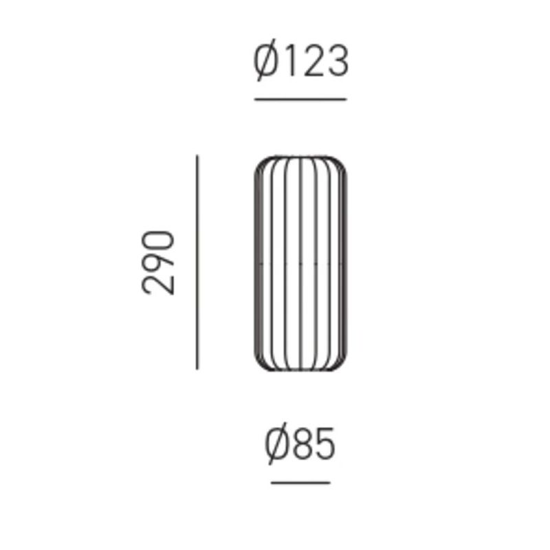 RAIKA SOSPENSIONE SINGOLA IN VETRO RIGATO D12 CM  8 COLORI DISPONIBILI LAMPADINA ATTACCO E27 MODERNA