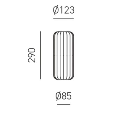 RAIKA SOSPENSIONE SINGOLA IN VETRO RIGATO D12 CM  8 COLORI DISPONIBILI LAMPADINA ATTACCO E27 MODERNA