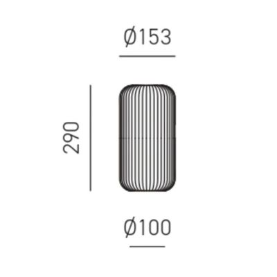 RAIKA SOSPENSIONE DECENTRATA CON 6 DIFFUSORI IN VETRO RIGATO COLORATO E LAMPADINE ATTACCO E27 MODERNA