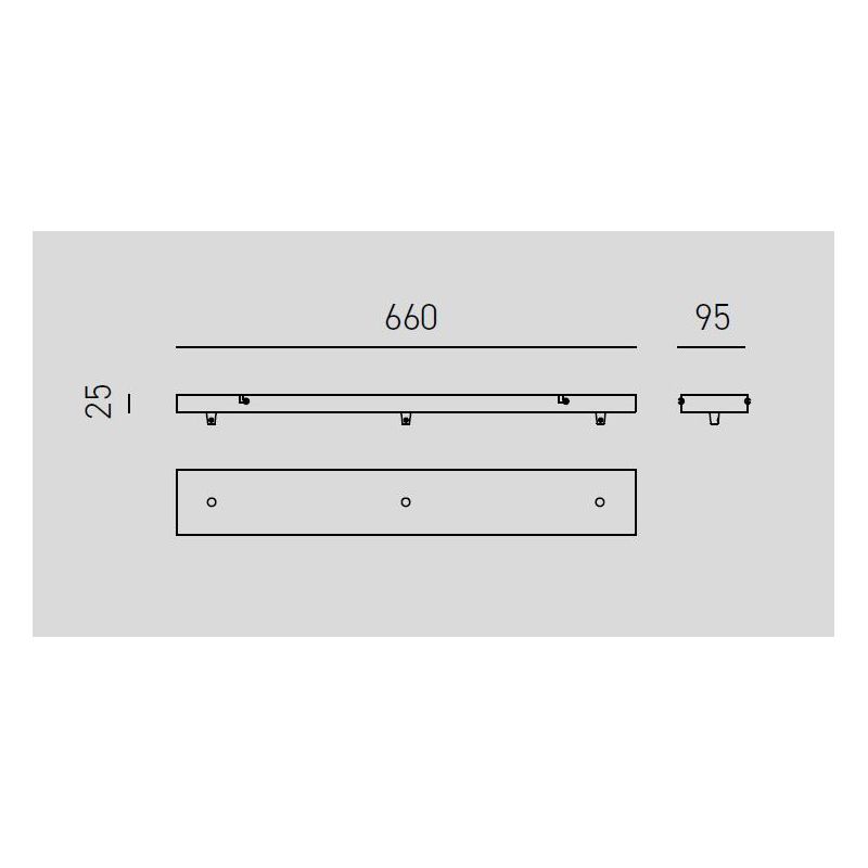 RAIKA SOSPENSIONE RETTANGOLARE CON DECENTRO 3 DIFFUSORI IN VETRO RIGATO COLORATO LAMPADINE ATTACCO E27