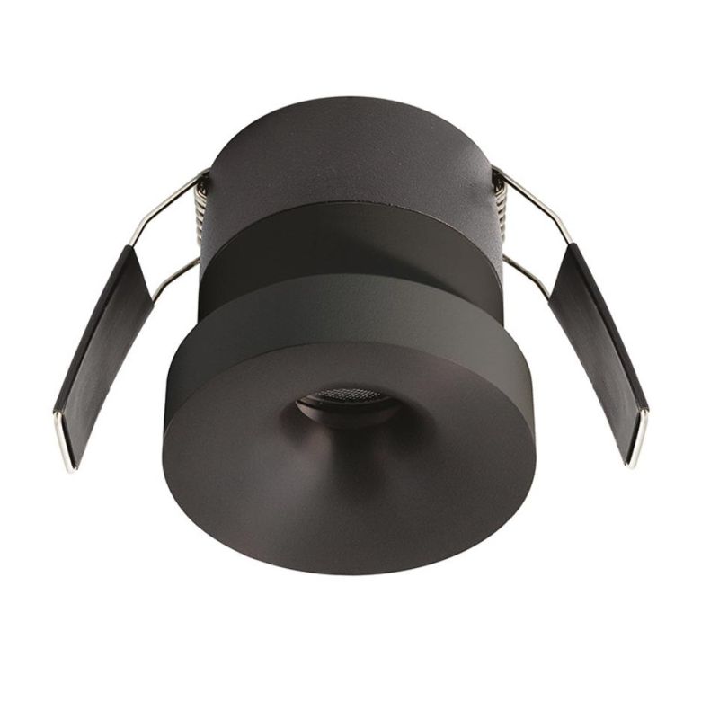 FARETTO ROTONDO DA INCASSO IP44 LED 12W LUCE 3000K ALLUMINIO 4 COLORI DESIGN MODERNO