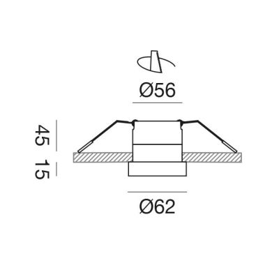 FARETTO ROTONDO DA INCASSO IP44 LED 12W LUCE 3000K ALLUMINIO 4 COLORI DESIGN MODERNO