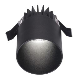 FARETTO DA INCASSO ROTONDO IP54 D7 CM LED 9W LUCE 3000K ALLUMINIO NERO E BIANCO DESIGN MODERNO 2