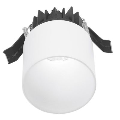 FARETTO DA INCASSO ROTONDO IP54 D7 CM LED 9W LUCE 3000K ALLUMINIO NERO E BIANCO DESIGN MODERNO