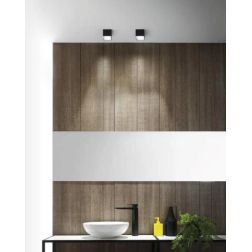 FARETTO DA INCASSO QUADRATO IP54 D7 CM LED 9W LUCE 3000K ALLUMINIO NERO E BIANCO DESIGN MODERNO 2